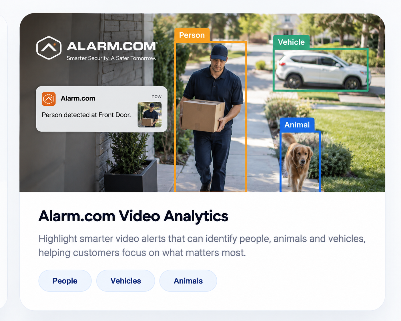 Alarm.com Video Analytics